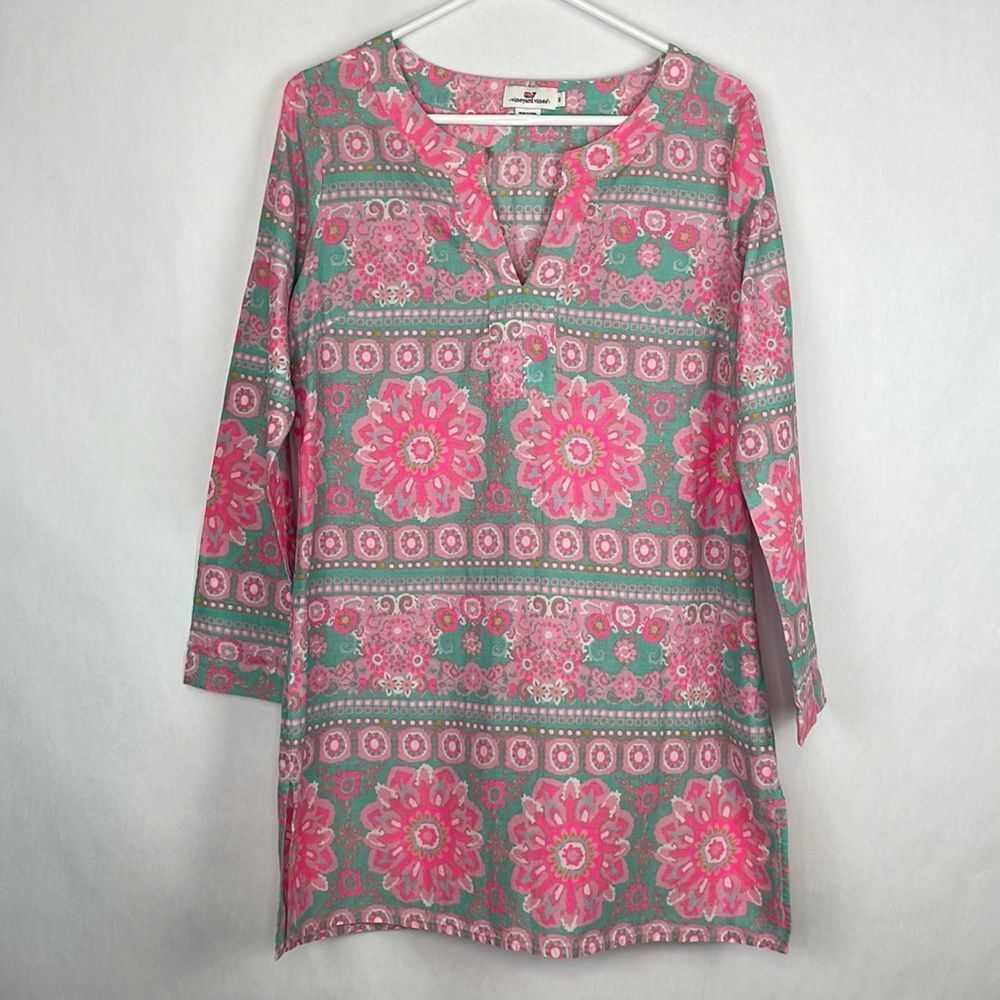 Vineyard Vines Women’s Caribbean Floral Tunic Top/Swim Coverup. Size Small.